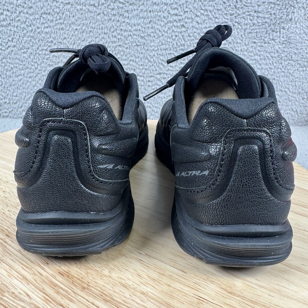 Altra Torin 5 Womens Size 7.5 Triple Black Leather Slip Resistant Shoes Work - Picture 6 of 15
